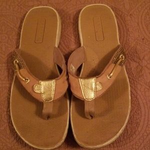 Sz 10 sperry flip flops great used condition